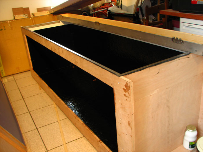 Houten aquarium